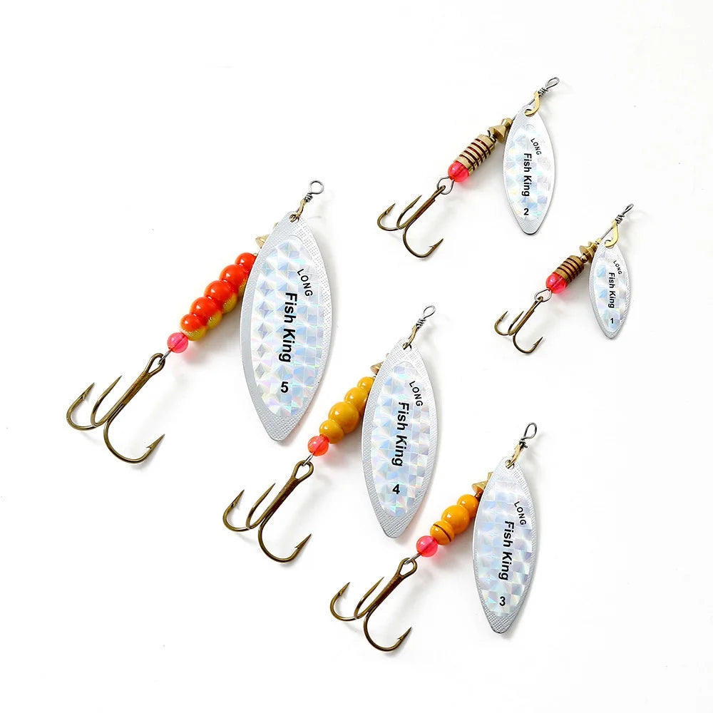 Spinner Bait 1#-5# Metal Jig Spoon Fishing Lures for Trout Pike Bass Isca Fishing Lure Jigging Saltwater