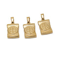 5Pcs 24*15mm Stainless Steel Cross of Our Lady of Jesus Charms Pendants for Jewelry Making DIY Necklace Accessories Wholesale