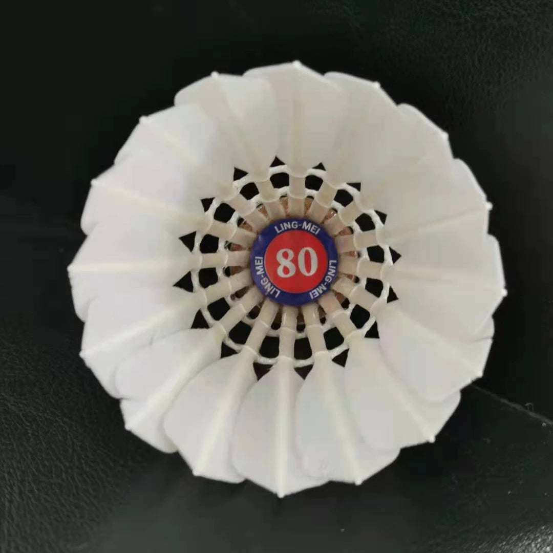 Shuttlecock Sport Badminton Durable Lingmei 80 Class B Goose Feather BWF Certified As RSL