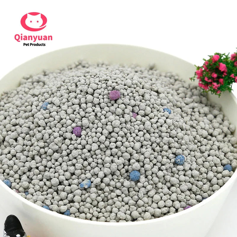Strong Clumping Factory Directly Sell Water Soluble Ball Cat Litter Sand 100% Natural Eco-friendly Bentonite Cat Litter