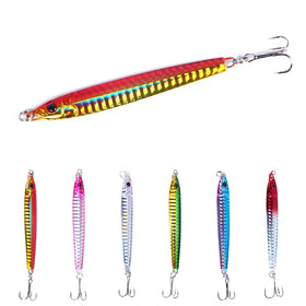Wholesale LB042/LB043/LB044 30g 40g 60g Artificial Metal Jig Baits Long Casting Sinking Lead Jigging Fishing Lures