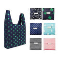 Custom Eco-Friendly Recycled Polyester Foldable Grocery Tote Bag Reusable Polyester Folding Shopping Bag