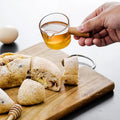 Multi-functional Hand-draw Taste Dish With Handle Vinegar Mini Milk Pot Glass Sauce Snack Plate