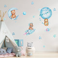 New Design Blue Star and Balloon Stickers for Kids Room