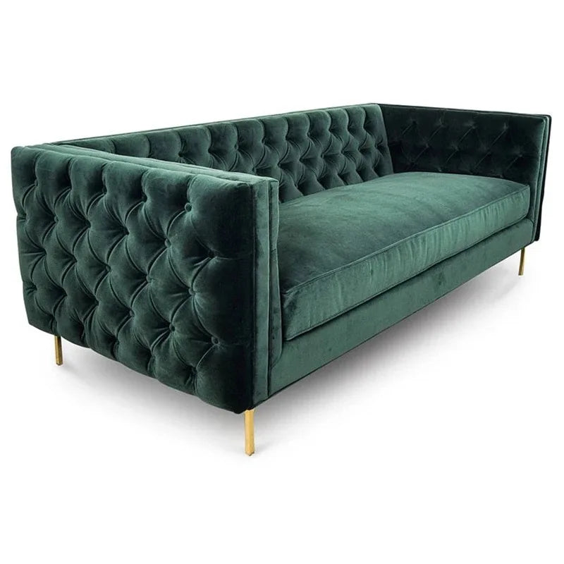 Chesterfield Style Comfort Sofa Set Furniture Modern Minimalist Italian Luxury Sectional Couch Fabric Leather Living Room Sofas