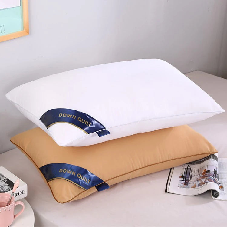 48x74cm Five-star Hotel Pillow Solid Color Microfiber Filling Pillow for Bedroom Sleep Bedding Rectangular Pillow Insert