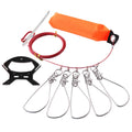 YOUME Stainless Steel Fish Buckle Lock Fishing Stringer Kit with Grip Tackle for Lake River Stream Fishing