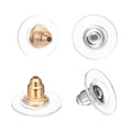 500PCS/Bag Top Quality UFO Earplugs Brass Earring Back Stoppers Jewelry Accessories DIY Handmade Earrings Ornaments
