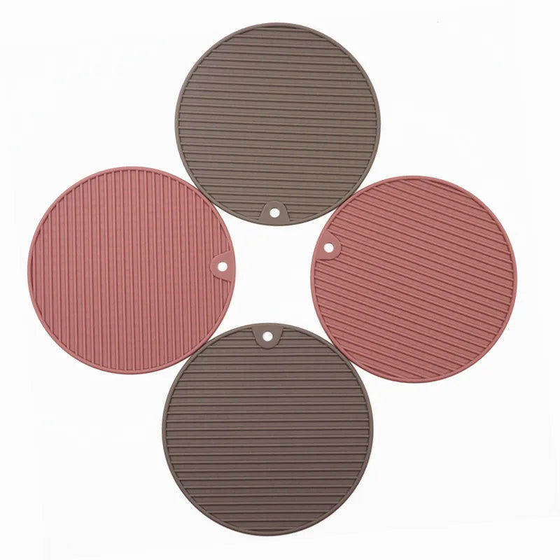 OEM Mat Cup Bowl Coaster for Cup Leaf Coaster Round Shaped Kitchen Accessories Europe Style Placemat Heat Insulation Pad