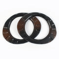 Meetee BS361 12cm DIY Sewing Brackets Accessory Handmade Kiss Clasp Ring Shaped Purse Frame Solid Wooden Bag Handles
