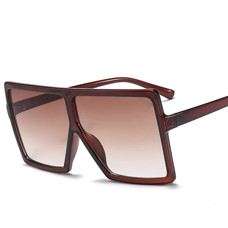 Brand Designer Oversized Square Sunglasses for Women Men 2024 Big UV400 Sun Glasses Womens Sunglasses