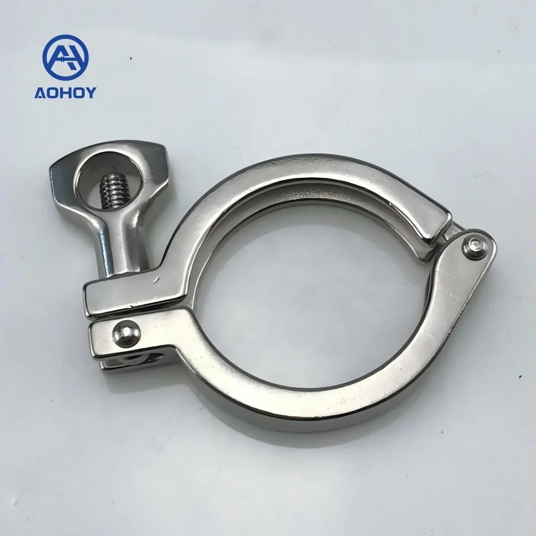 Aohoy Wholesale Bulk Order Brew Stainless Steel 304 Sanitary Tri Clover Single Pin Ferrule Pipe Clamp Manufacturer