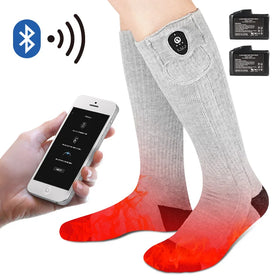 High Quality Double Layer Thick Smart Rechargeable Li-ion Battery Electric Heating Winter Sports Socks for Outdoor Hiking