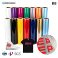 Hongcai Custom Printed Thick Plate Silicone Heat Transfer Film PU Vinyl Roll for Clothing Applications