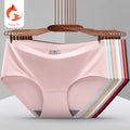 Women's Traceless Ice Silk Summer Thin Shorts Super Comfortable Everyday Solid Underwear Medium Waist Large Size Breathable