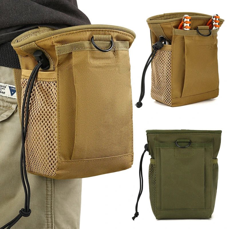 Adjustable Utility Belt Fanny Hip Holster Bag Outdoor Ammo Pouch Tactical Molle Drawstring Magazine Dump Pouch
