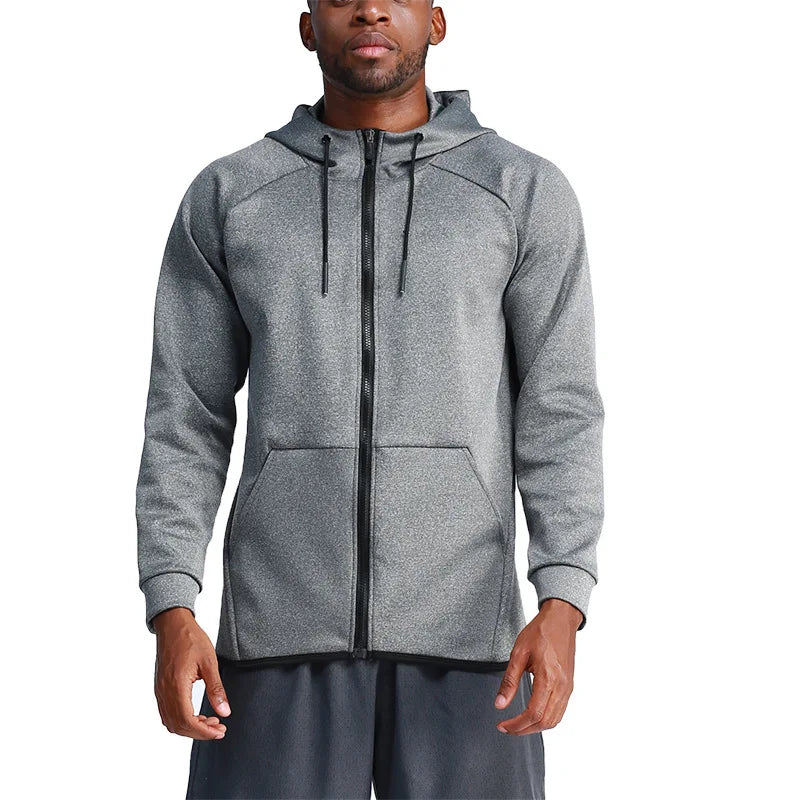 100% Cotton Casual Unisex Gym Hoodie Zip-up Regular Fit Printed Logo Front Fleece Windproof Winter Season Hooded Collar
