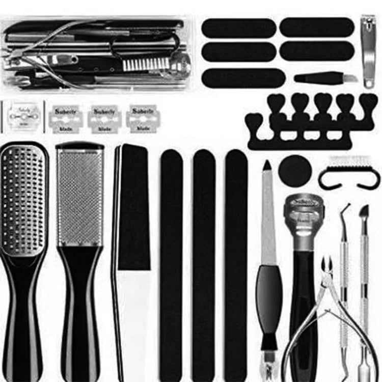 Spot Stainless Steel Foot File Set Dead Skin Removing Calluses Foot Grinder Household Rub Foot Board Pedicure Tool Set