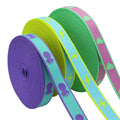 Polyester Intercolor Jacquard Factory Custom Polyester Webbings Custom Pattern Jacquard Straps for Collar and Lead Rope Use