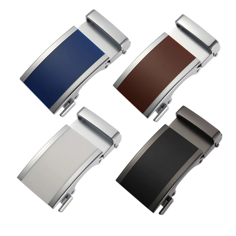 LQbelt Automatic Buckles 35MM for 31MM Strap Colorful Men's Ratchet Belt Alloy Buckle Laser Logo Factory Custom Wholesale
