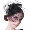 New Style Black Hair Clip Accessories Feather Net Women Wedding Bridal Tea Party Headwear Fascinator Hat for Girls Women