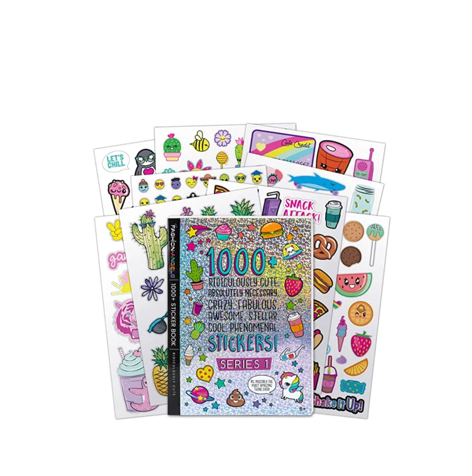 1000+ Ridiculously Cute Stickers for Kids - Fun Craft Stickers for Scrapbooks Planners Gifts and Rewards 40-Page Sticker Book