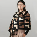 New Style Faux Cashmere Knitted Wrap Shawl Extra Large Scarf Stole Maxi Bufanda Cachmira