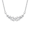 Original Design 925 Sterling Silver Blooming Flowers Cluster Pendant Necklace Trendy Fine Jewelry for Women