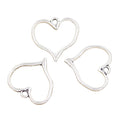 Charms Heart 23x23mm Tibetan Silver Color Pendants Antique Jewelry Making DIY Handmade Craft