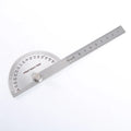 CJTOOL CJ-5069 Stainless Steel Protractor Teaching Measuring Tool 180 Degree Angle Finder Straight Ruler 6"/150mm