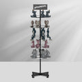 Doll Cloth Display Stand Adjustable Height Five Layer Rotating Display Acrylic Material Stand with Universal Wheel Display Stand