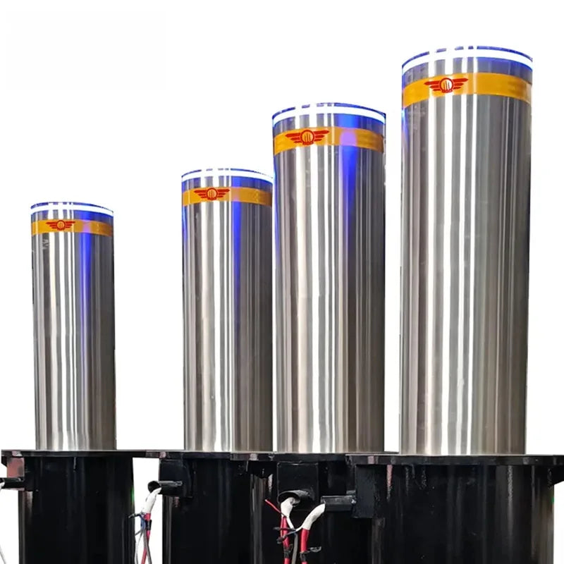 Remote Control High Security Stainless Steel Retractable Traffic Road Safety Automatic Electric Hydraulic Rising Bollard