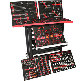 Workshop Tool Drawer Rolling Cabinet Storage Car Repairing Metal Tool Trolley