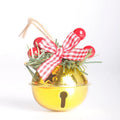 Plated Angel Christmas Star Pattern Jingle Bell Holly Berry Bows Holiday Parties Home DIY Crafts Metal Bell