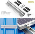 Aluminum Mounting Rail Solar Mini Rail for Tin Roof Racking System With Screws and EPDM for Solar Mounting System
