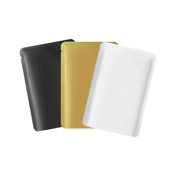 Multicolor Pure Aluminum Foil Flat 3 Side Seal High Barrier Food Grade Heat Sealable Packaging Bags