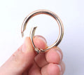10mm 25mm 30mm 35mm Cheap Zinc Alloy Metal Key Chain O Ring Round Spring Snap Hook Buckles