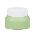 Frosted Black Green Amber PE Body Scrub Packaging Empty 50ml 100ml Slanted Shoulder Face Cream Skin Care Cosmetic Jars Pot