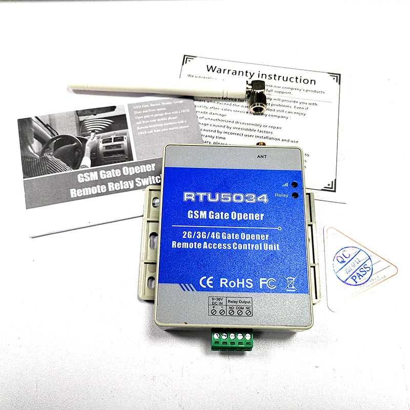 Factory Price 200 Users Beautiful Gsm Gate Opener Access Relay Switch Remote Access Control Unit RTU5034 2G