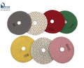 4 Inch 7 Pcs/set Different Design with Grits 50 100 200 400 800 Diamond Wet Polishing Pad for Polishing Stone and Concrete Floor