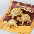 Chinese Feng Shui Pure Brass Metal Casting Lucky Turtle Dragon Statues and Buddha Items Gold Brass Copper Figurines