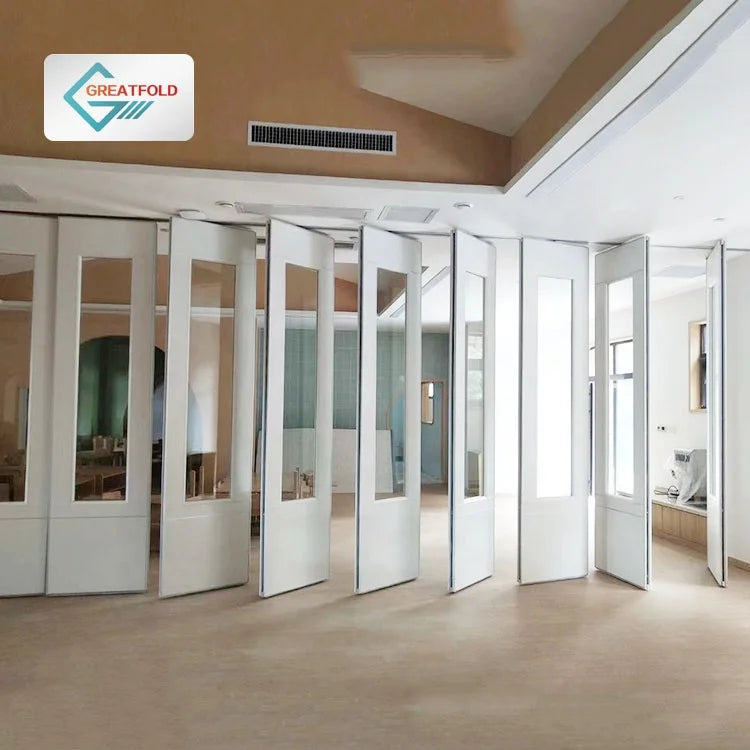 Custom Folding Operable Movable Partition Wall China Factory Sound Insulation Hanging System for Home Office School Hospital