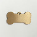 Custom Two-Sided Blank Bone Nameplate High-Gloss Lettering Metal Plate Wholesale Brass Dog Tags for Name Plate