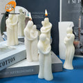 AK Romantic Couple Portrait Lovers Silicone Candle Molds for Carving Art Aromatherapy Plaster Home Decoration Mold Wedding Gift