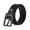 Wholesale Custom Alloy Pin Buckle Formal Business Men's Brown Black Luxury Genuine Leather Belts