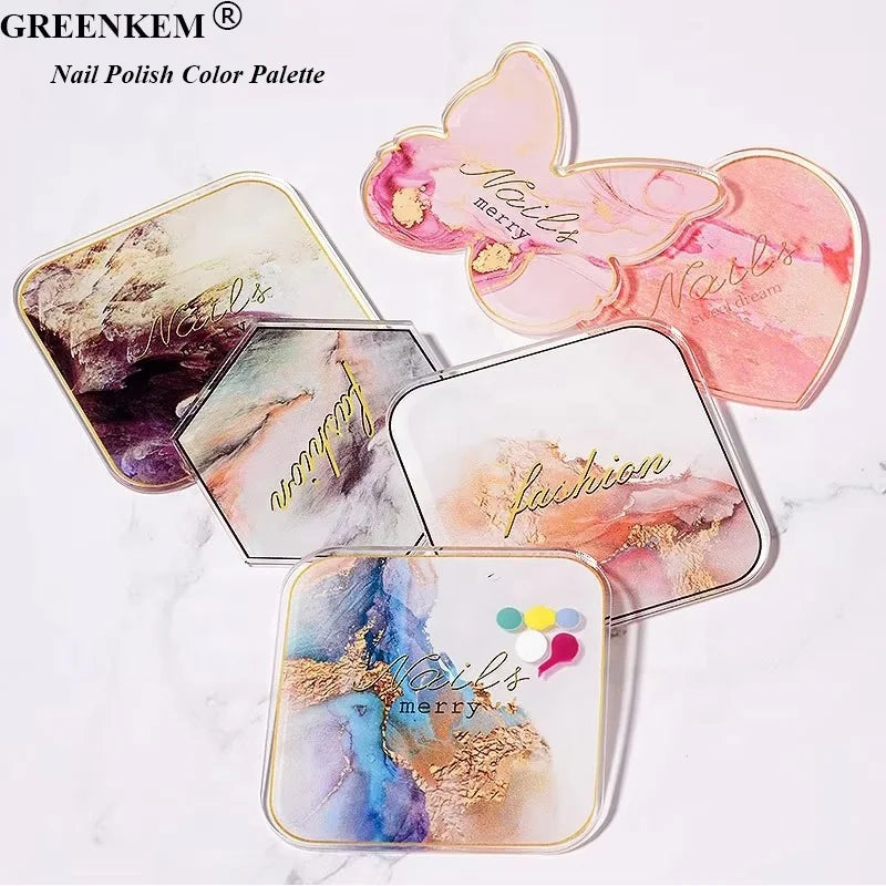 New Nail Art Acrylic Display Board Nail Polish Color Palette Photography Props Nail Painting Color Display Board Tool
