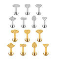 G23 ASTM F136 Titanium Multi Shape Nose Stud Earrings Labret 16G Ear Stud Ear Tragus Body Piercing Jewelry