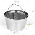 Reusable 8-12 Cup Permanent Basket Washable Coffee Drip Pour Over Filter