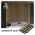 MUMU 3D Interior Modern Home Decorative Sound Proof Acoustic Wooden Fabric Ceiling Office Wall Panels