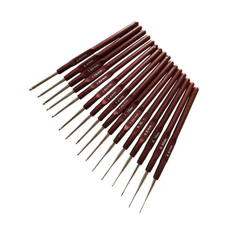 16 Pieces Crochet Needle Set Aluminum Sewing Tool